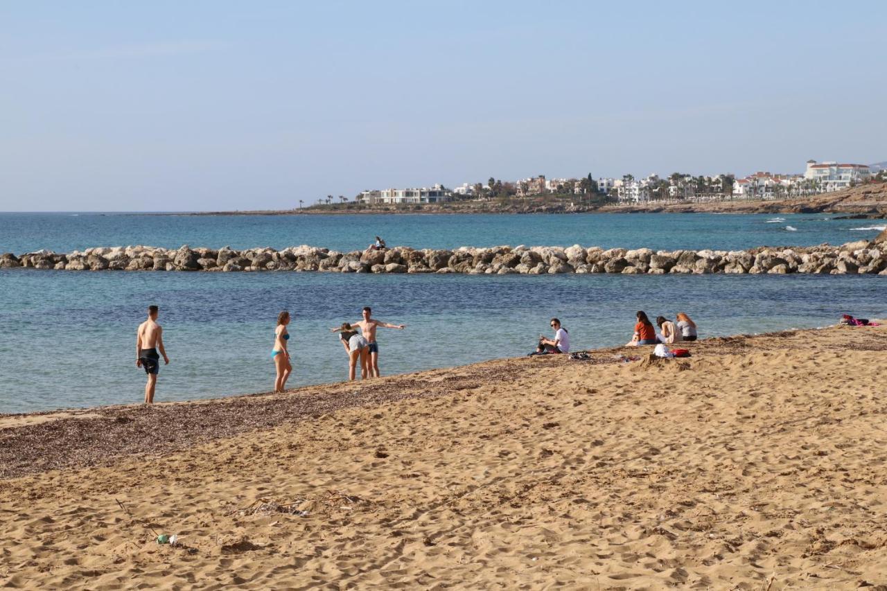 Apartment In Kato Pafos & 10 Min To Venus Beach Kültér fotó